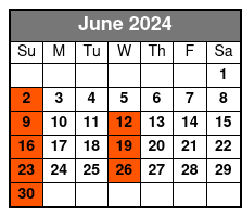 Orlando City Sightseeing Tour junio Schedule