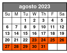 18:15 agosto Schedule