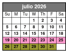 1-Hour Evening Airboat Ride julio Schedule