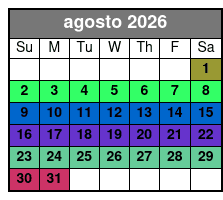 1-Hour Evening Airboat Ride agosto Schedule