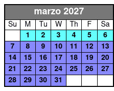 1-Hour Evening Airboat Ride marzo Schedule