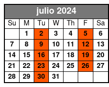 1-Hour Airboat Wild Florida julio Schedule