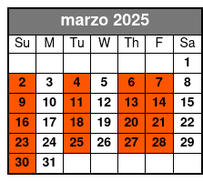 30-Minute Airboat marzo Schedule