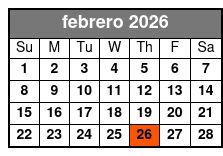 1 Hour-Airboat Boggy Creek febrero Schedule