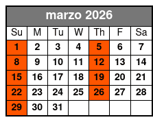 1 Hour-Airboat Boggy Creek marzo Schedule