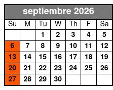 1 Hour-Airboat Boggy Creek septiembre Schedule