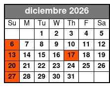 1 Hour-Airboat Boggy Creek diciembre Schedule