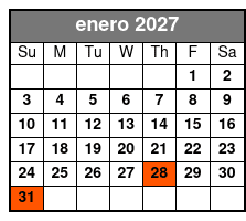 1 Hour-Airboat Boggy Creek enero Schedule