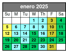 The Orlando Eye enero Schedule