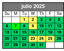 The Orlando Eye julio Schedule