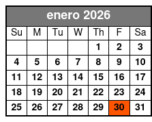 The Orlando Eye (T) January Schedule