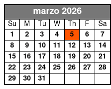 The Orlando Eye (T) March Schedule