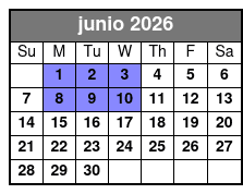 The Orlando Eye (T) June Schedule