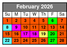 The Coca-Cola Orlando Eye Admission febrero Schedule
