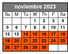 Universal Orlando 3-Park 3-Day Base + 2 Day Free noviembre Schedule
