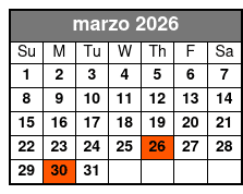 Sea Screamer Boat at the Beach marzo Schedule