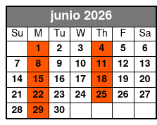 Sea Screamer Boat at the Beach junio Schedule