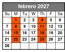 Sea Screamer Boat at the Beach febrero Schedule
