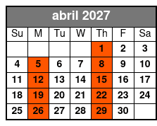 Sea Screamer Boat at the Beach abril Schedule