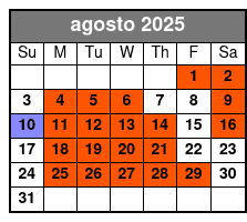 Madame Tussauds Ticket (T) agosto Schedule