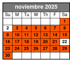 Madame Tussauds Ticket (T) noviembre Schedule