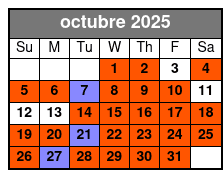 3 Attraction Combo Ticket (T) octubre Schedule