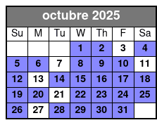 3 Attraction Combo Ticket (P) octubre Schedule