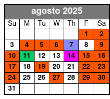 Madame Tussauds Ticket (S) agosto Schedule
