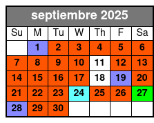 Madame Tussauds Ticket (S) septiembre Schedule