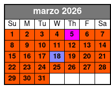 Madame Tussauds Ticket (S) marzo Schedule