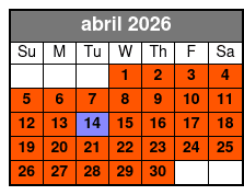 Madame Tussauds Ticket (S) abril Schedule