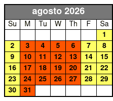 Madame Tussauds Ticket (S) agosto Schedule