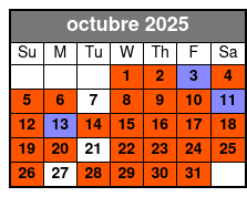2 Attraction Combo Ticket (S) octubre Schedule