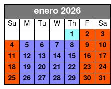 2 Attraction Combo Ticket (S) enero Schedule