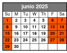 Madame Tussauds Ticket (P) junio Schedule