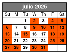 Madame Tussauds Ticket (P) julio Schedule
