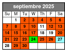 Madame Tussauds Ticket (P) septiembre Schedule