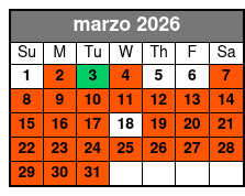 Madame Tussauds Ticket (P) marzo Schedule