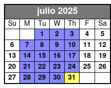 3 Attraction Combo Ticket (S) julio Schedule