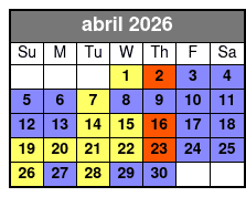 3 Attraction Combo Ticket (S) abril Schedule