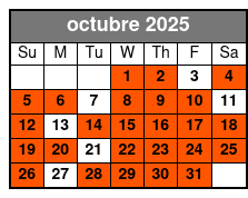 2 Attraction Combo Ticket (P) octubre Schedule