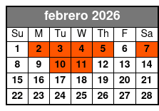 2 Attraction Combo Ticket (P) febrero Schedule
