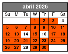 2 Attraction Combo Ticket (P) abril Schedule