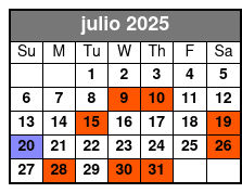2 Attraction Combo Ticket (T) julio Schedule