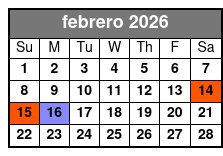 Orlando Eye+Madame Tussauds -P February Schedule