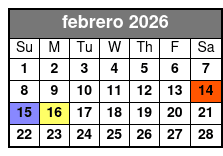 3 Attraction Combo Ticket (P) February Schedule