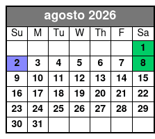3 Attraction Combo Ticket (P) August Schedule