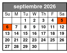 Madame Tussauds + Sea Life (P) September Schedule