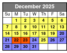 Madame Tussauds Orlando diciembre Schedule