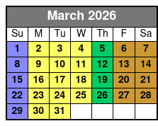 Madame Tussauds Orlando marzo Schedule